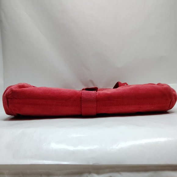 LOEWE Shoulder Bag Red Suede Leather - Picture 5 of 9